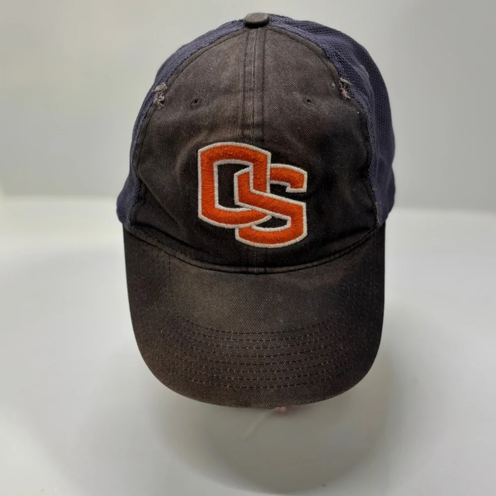 Nike Oregon State Beavers OSU Hat Cap Fitted XL Stretch Fit Black Orange